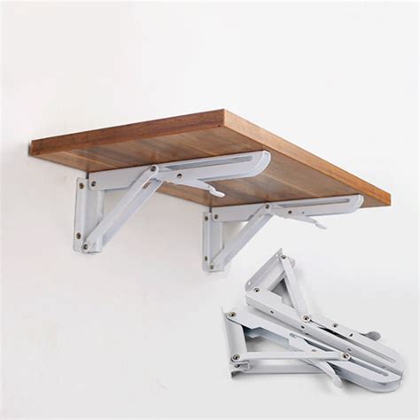 adjustable wall metal shelf brackets|wall mounted folding shelf brackets.